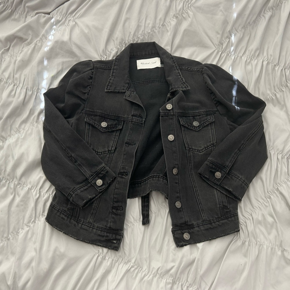 Black jean jacket